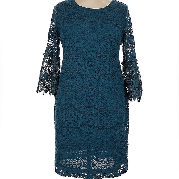 NWT Alfani Lace Cocktail Dress Size 14 - Picture 2 of 11